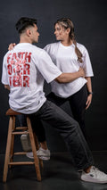 K Y L – Faith Over Fear Graphic Unisex Oversized T-Shirt