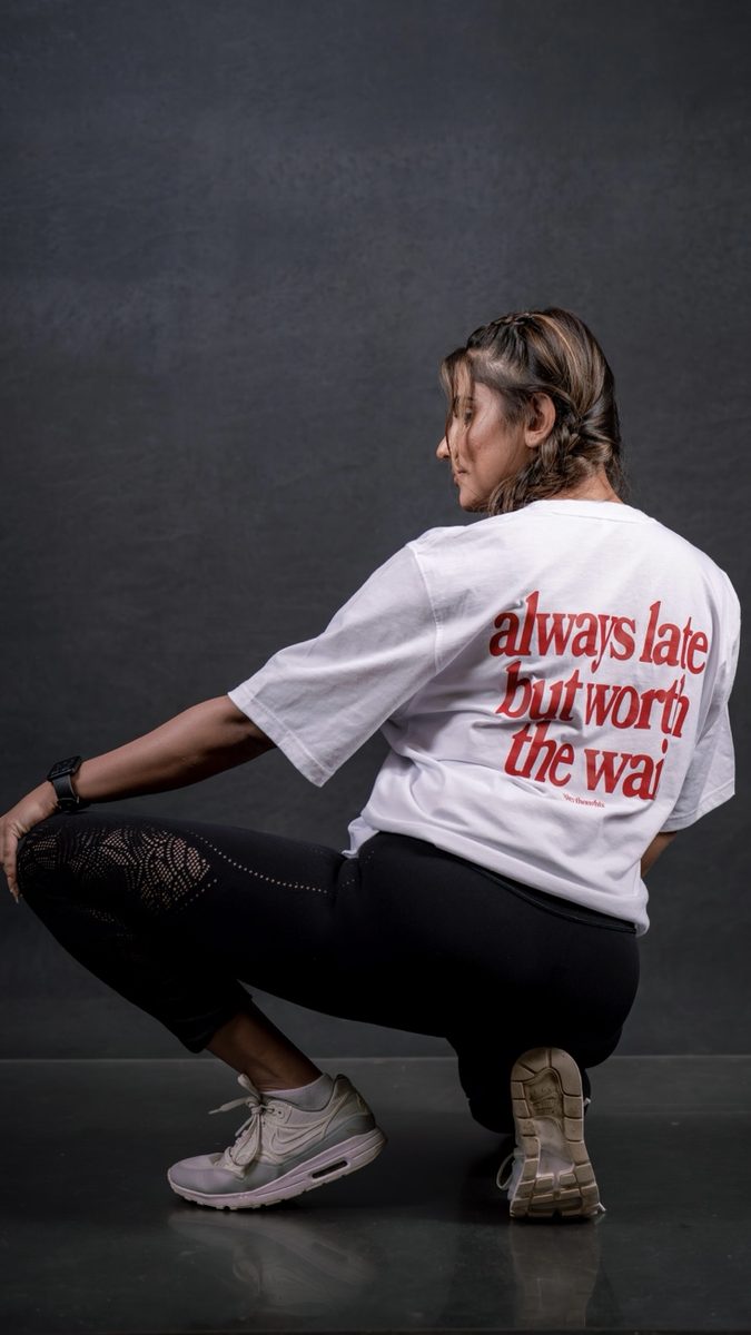 K Y L - Always Late Graphic Unisex Oversized T-Shirt